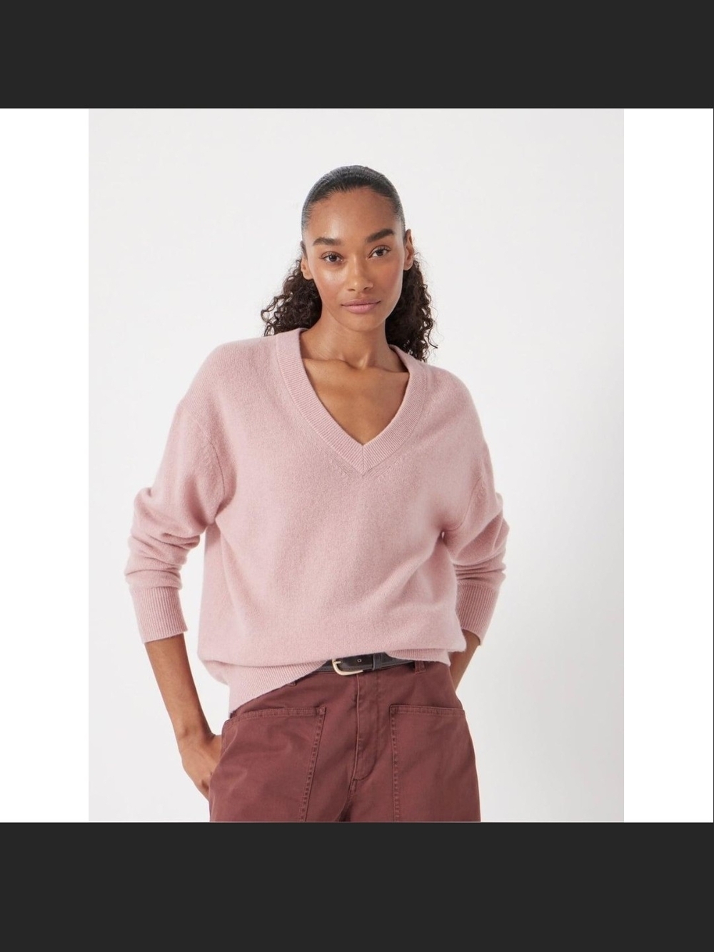 Nwt XL Vince Dusty Pink V-Neck Sweater